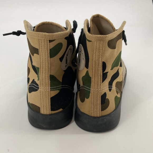 A Bathing Ape Canvas Chuck Taylor Style Canvas and Suede High Top - Size 101 - Picture 4 of 10